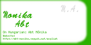 monika abt business card
